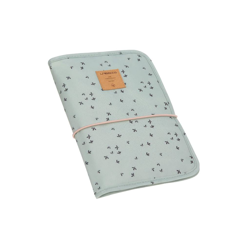 Lässig Windeltasche - Changing Pouch, Floral Mint Riesige Ersparnisse