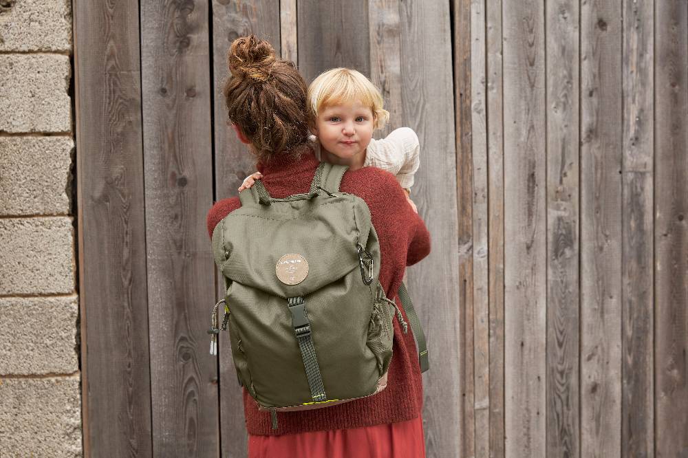 Lässig Wickelrucksack - Outdoor Backpack, Olive Wochenangebot