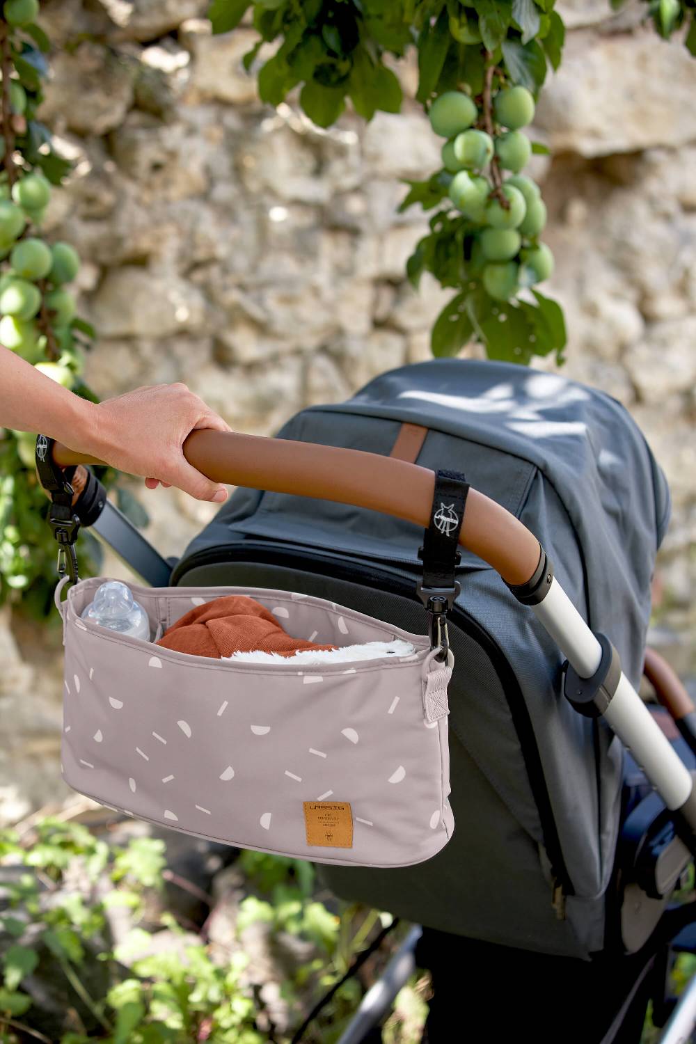Lässig Kinderwagen Organizer - Blocks Taupe, Grau Letzte 3 Tage