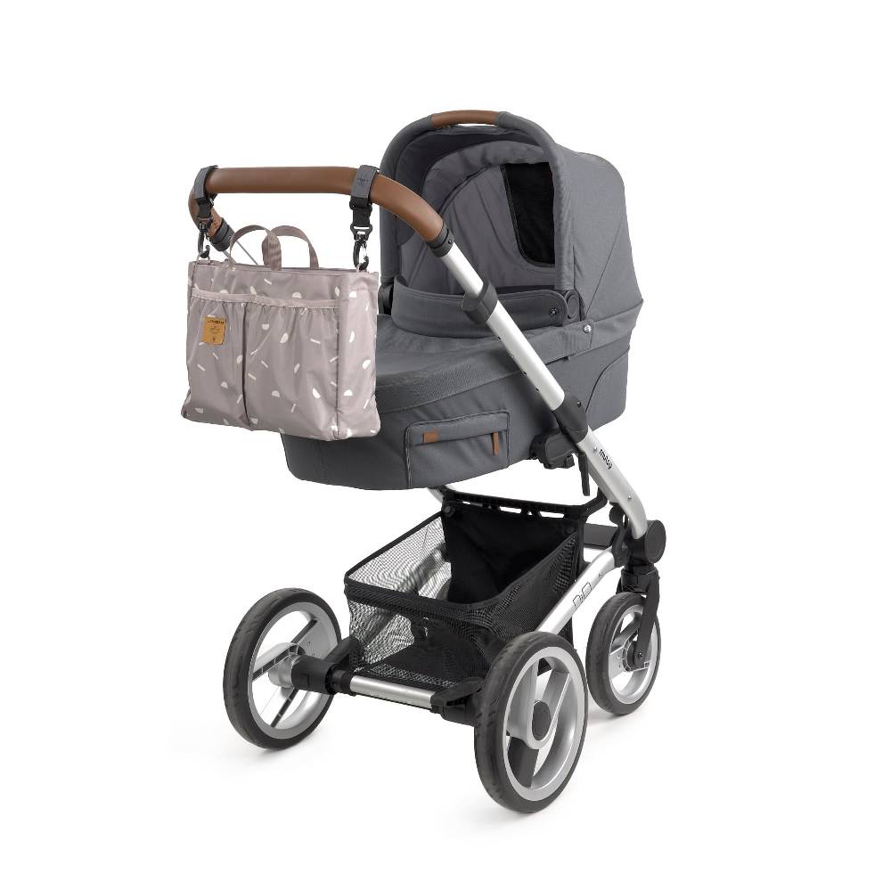 Lässig Wickeltasche - Multitalent Organizer Blocks Taupe, Grau Letzte 2 Tage