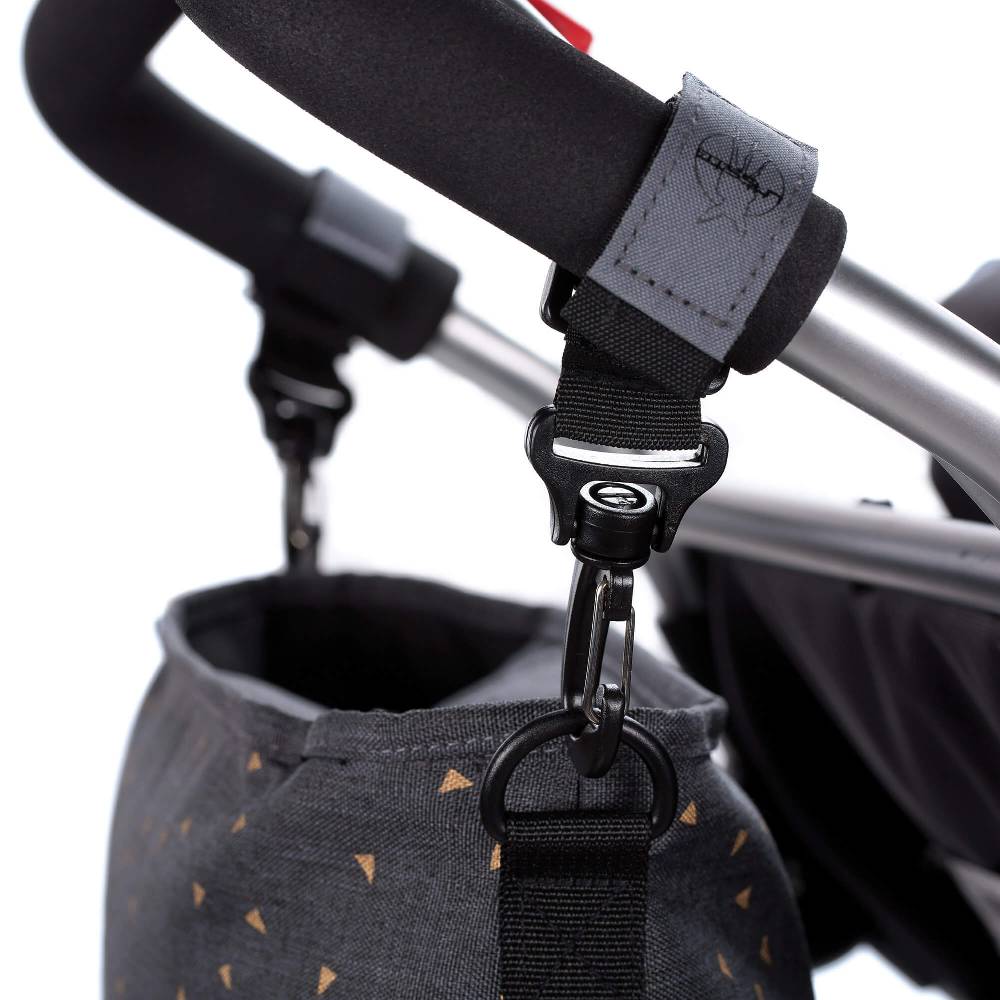 Lässig Kinderwagentasche - Buggy Organizer, Triangle Dark Grey Bis zu 65% Rabatt
