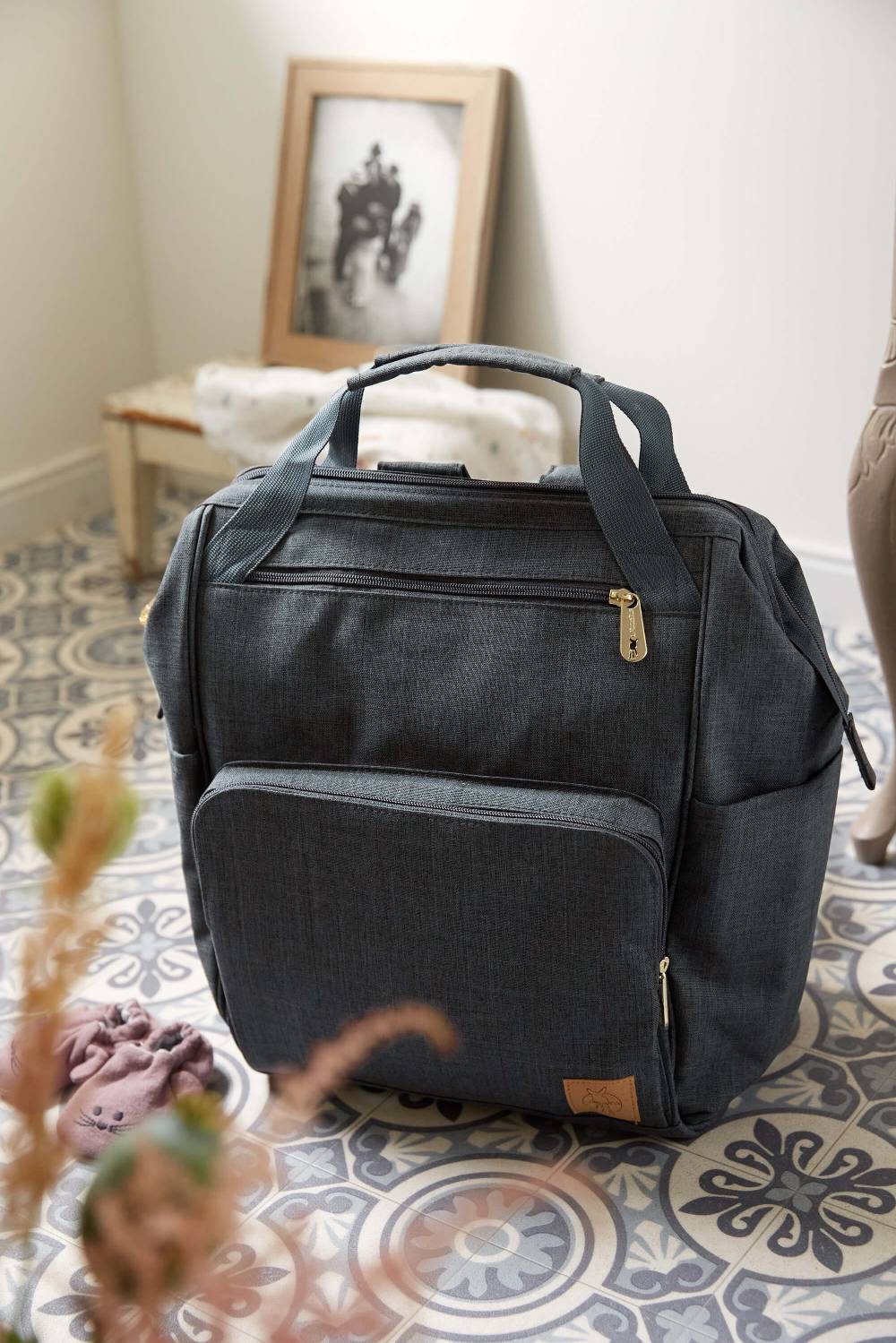 Lässig Wickelrucksack - Glam Goldie Backpack, Anthracite Vierteljährliche Förderung