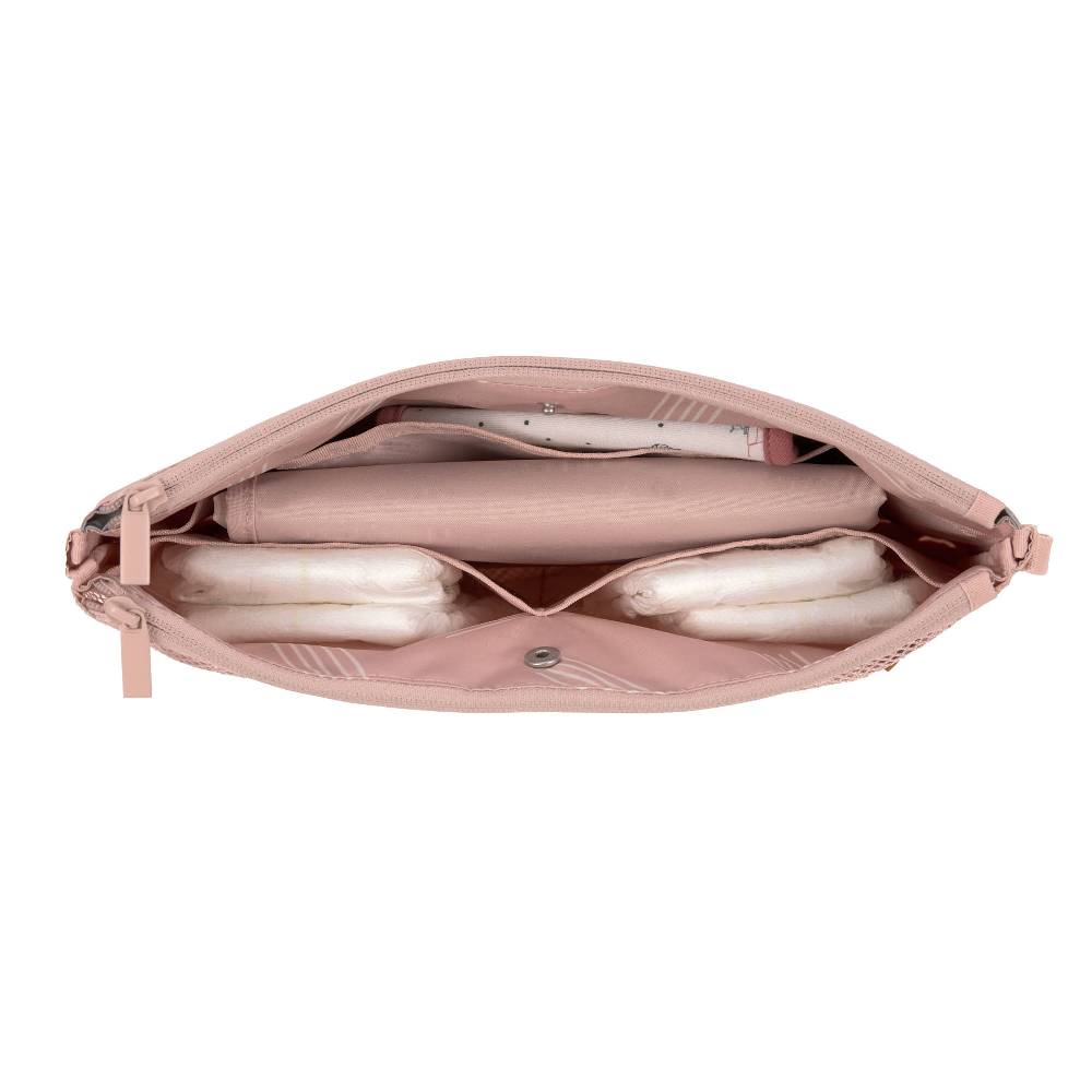 Lässig Windeltasche - Changing Organizer Soft Stripes Rose, Rosa Super Rabatt