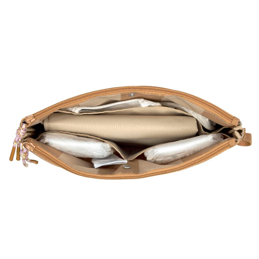 Lässig Windeltasche - Clutch, Kamel Beige Kostenloser Versand international