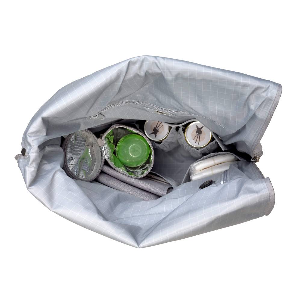Lässig Wickelrucksack - Rolltop Backpack, Grey im Angebot