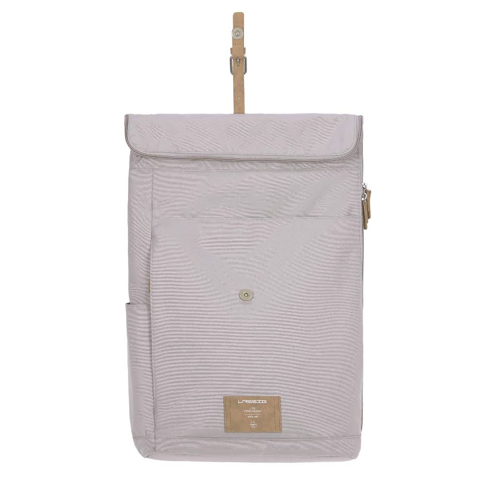 Lässig Wickelrucksack - Rolltop Backpack, Grey im Angebot