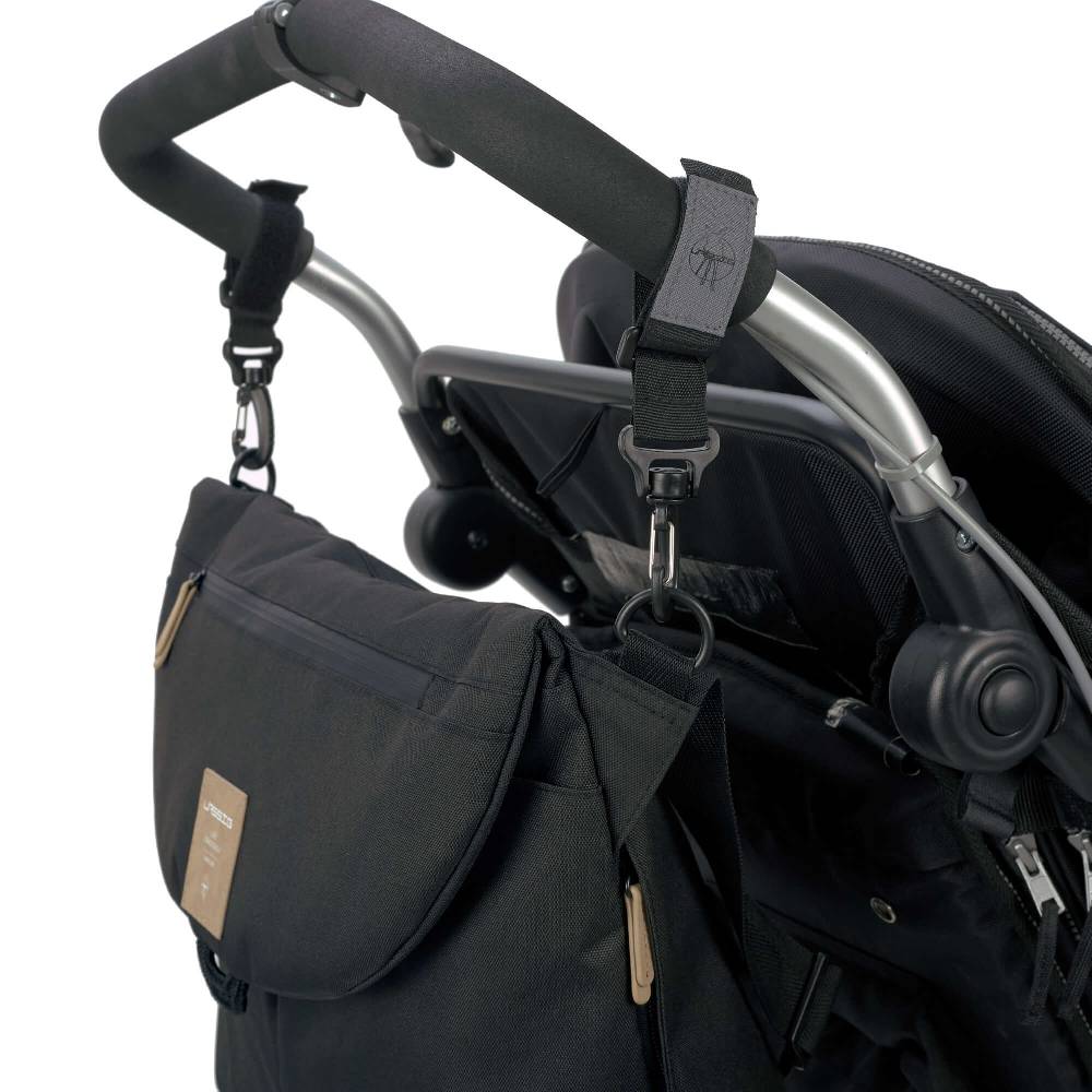 Lässig Wickeltasche - Green Label Manu Messenger Bag, Black Blitzverkäufe