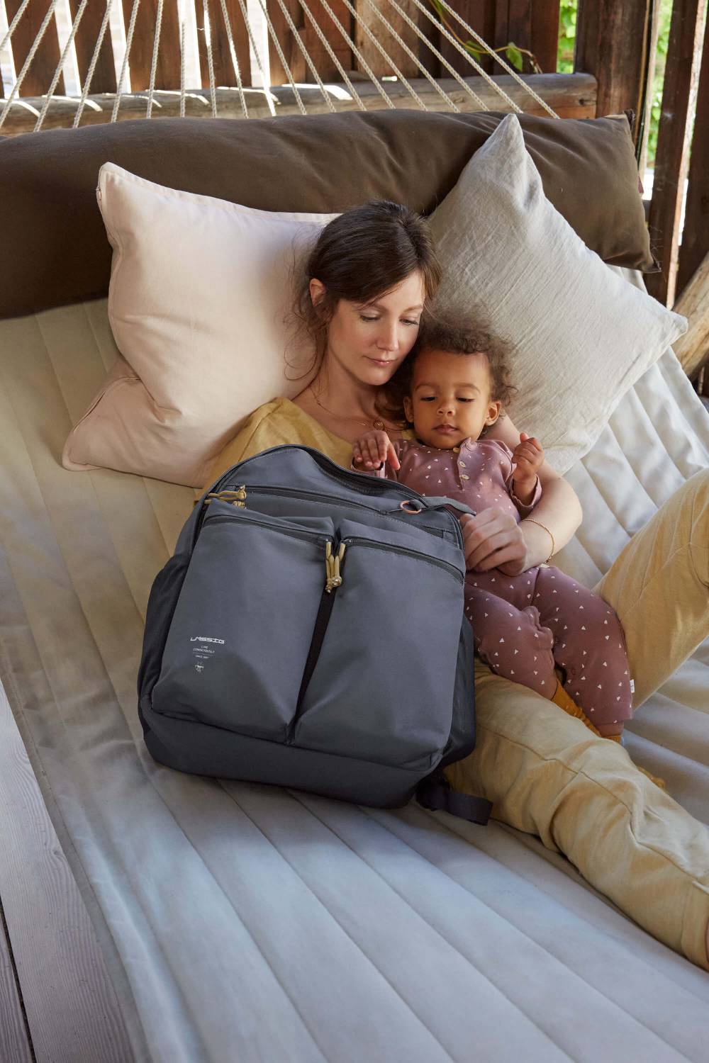 Lässig Wickelrucksack - Urban Backpack, Anthracite Rabatt
