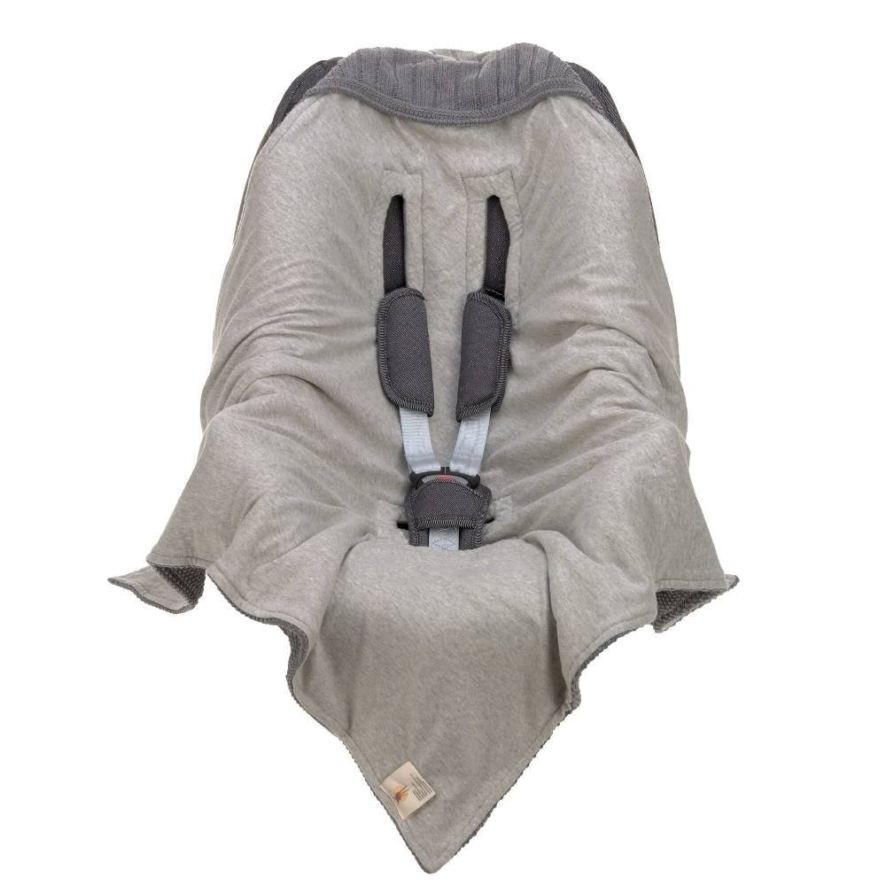 Lässig Einschlagdecke Baby - Bio Baumwolle, Anthrazit Osterangebot