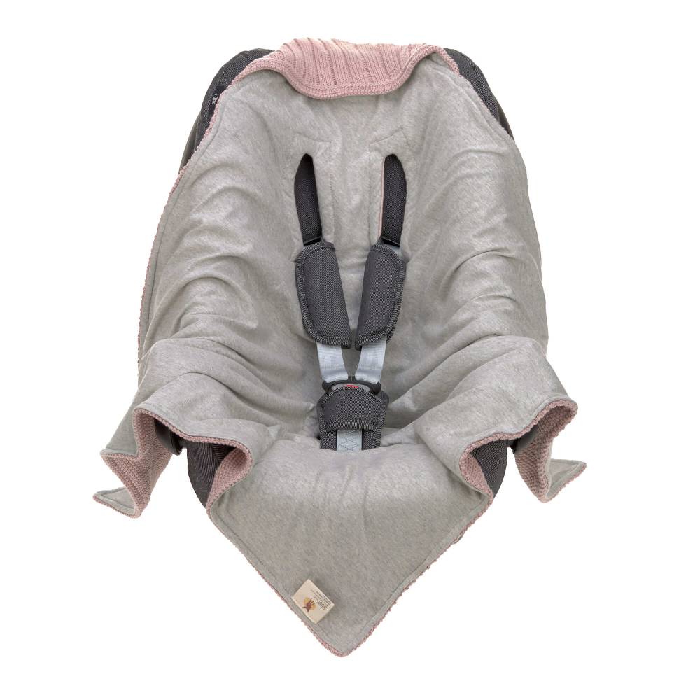 Lässig Einschlagdecke Baby - Bio Baumwolle, Dusky Pink Muttertagsangebot