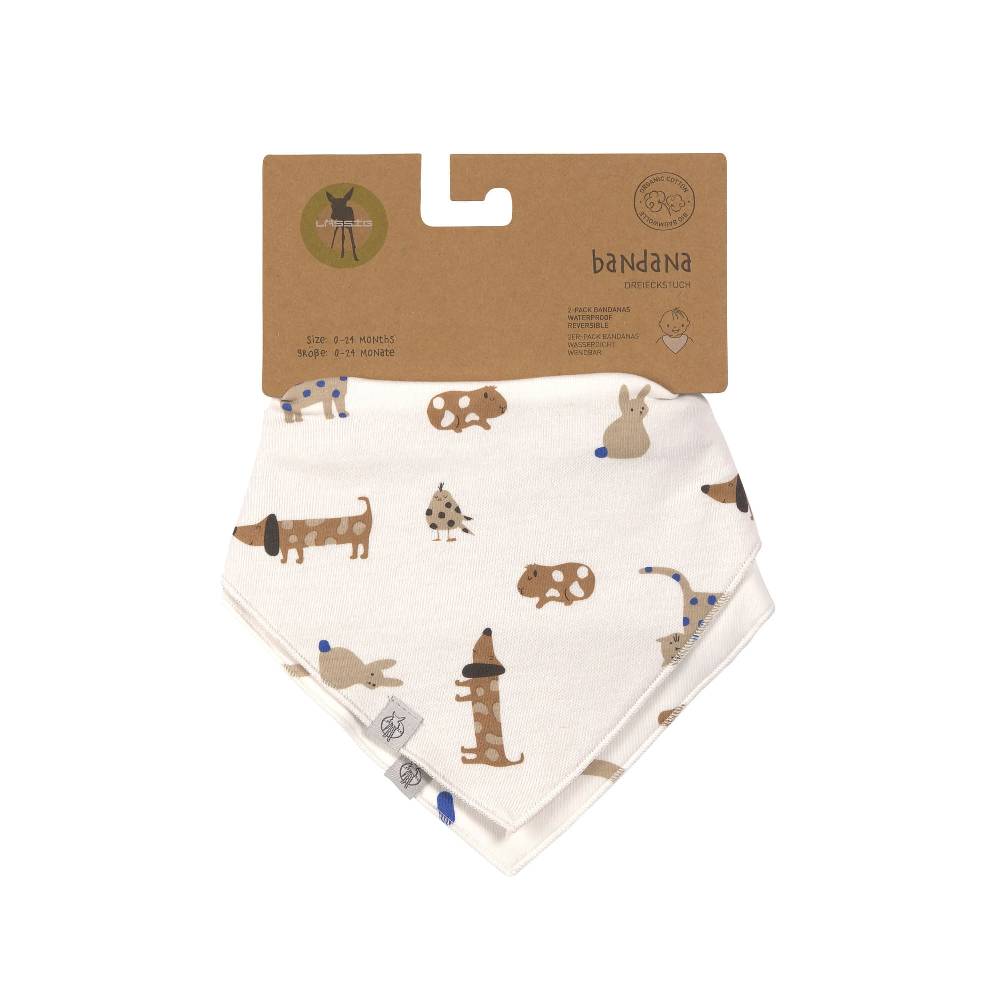 Lässig Dreieckstuch Baby (2 Stk) - Bandana, Little Mateys Royal Blau Heißer Verkauf