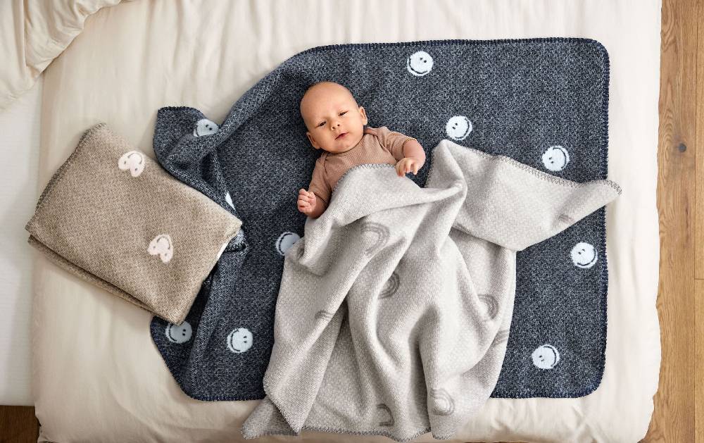 Lässig Babydecke - Bio Baumwolle, Grau Rosa Online Outlet