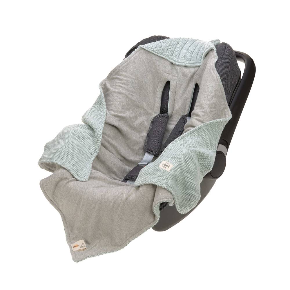 Lässig Einschlagdecke Baby - Bio Baumwolle, Light Mint Exklusive Angebote