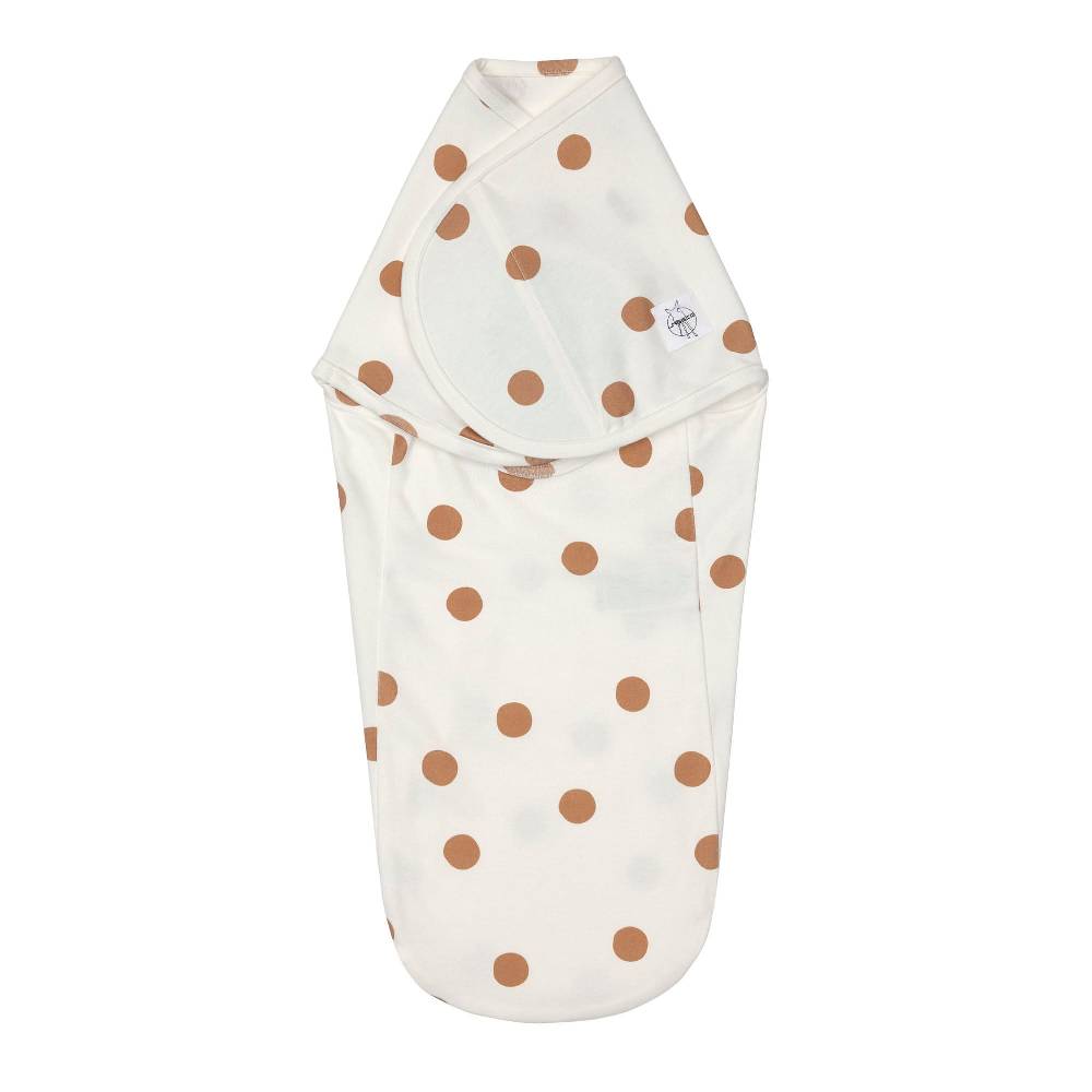 Lässig Pucksack - Bio Baumwolle, Big Dots Milky, Weiß