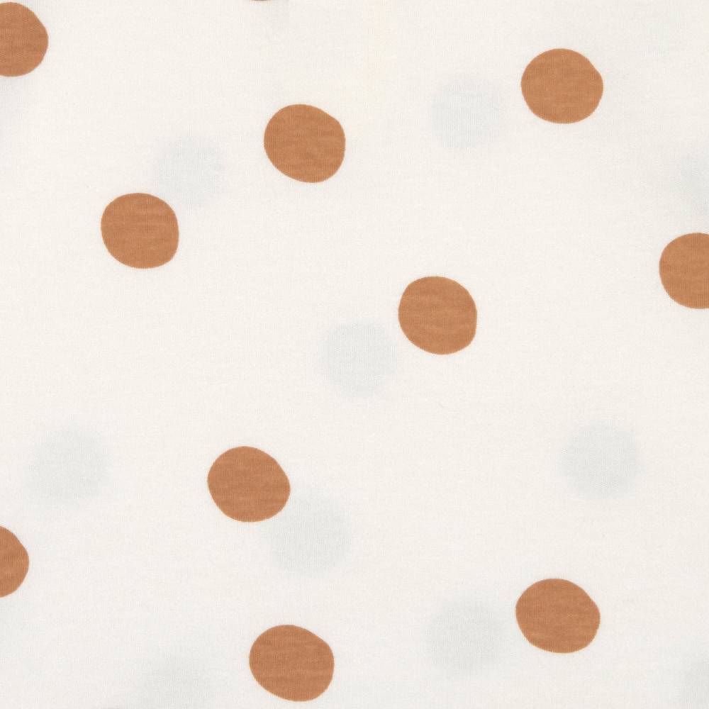 Lässig Pucksack - Bio Baumwolle, Big Dots Milky, Weiß Räumungsverkauf