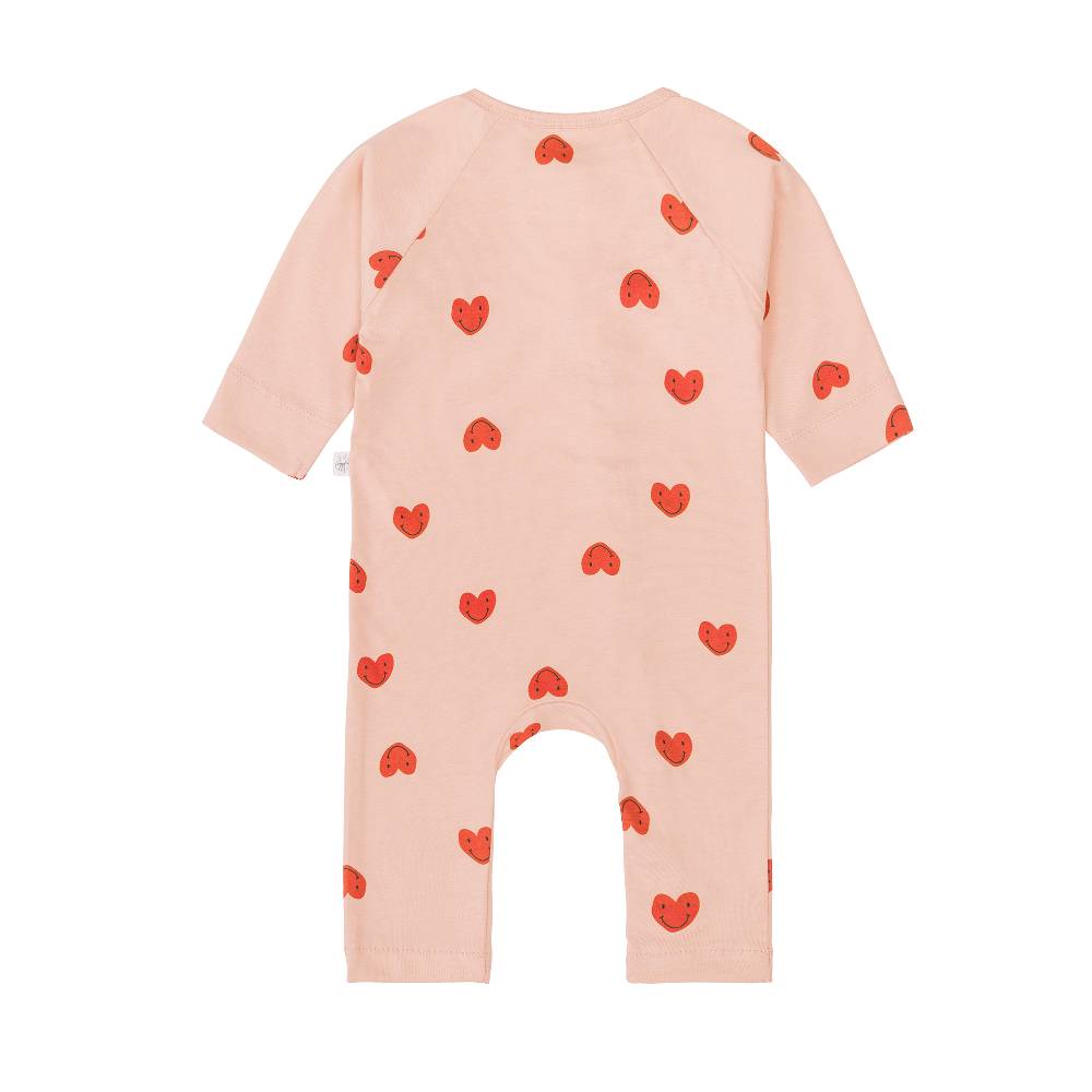 Lässig Baby Schlafoverall - Bio Baumwolle, Herzen, Rosa Riesige Ersparnisse