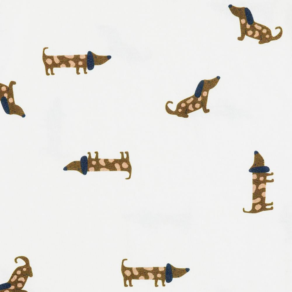 Lässig Baby Schlafoverall - Bio Baumwolle, Hund, Milky Tiefpreis