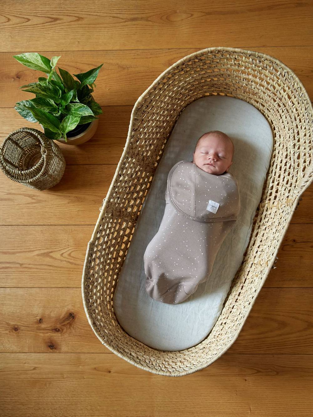 Lässig Pucksack - Bio Baumwolle, Sprinkle Taupe, Grau Super Sparpreis