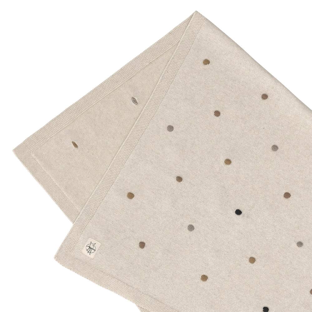 Lässig Babydecke - Bio Baumwolle, Dots Nature Letzter Tag