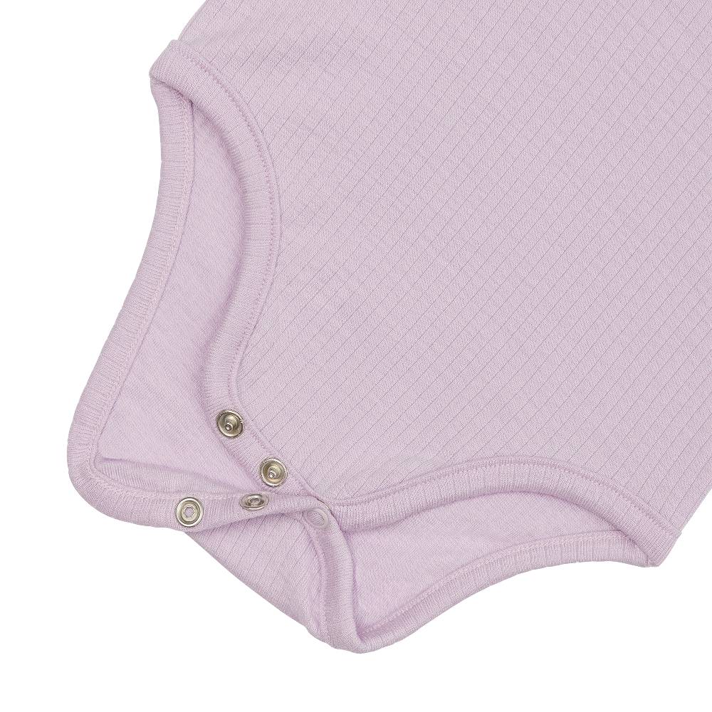 Lässig Baby Body Langarm - gerippt, Lila Black Friday Preise