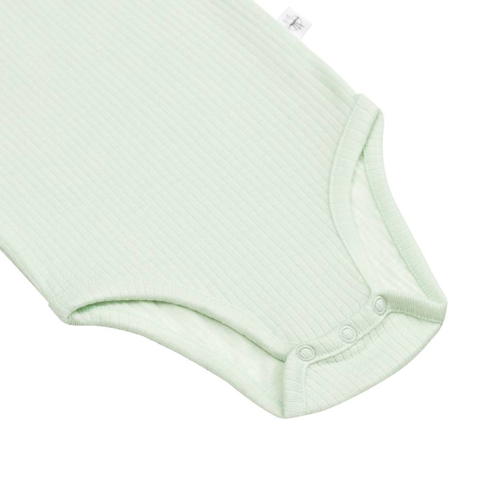 Lässig Baby Body Kurzarm - gerippt, Mint Verkauf