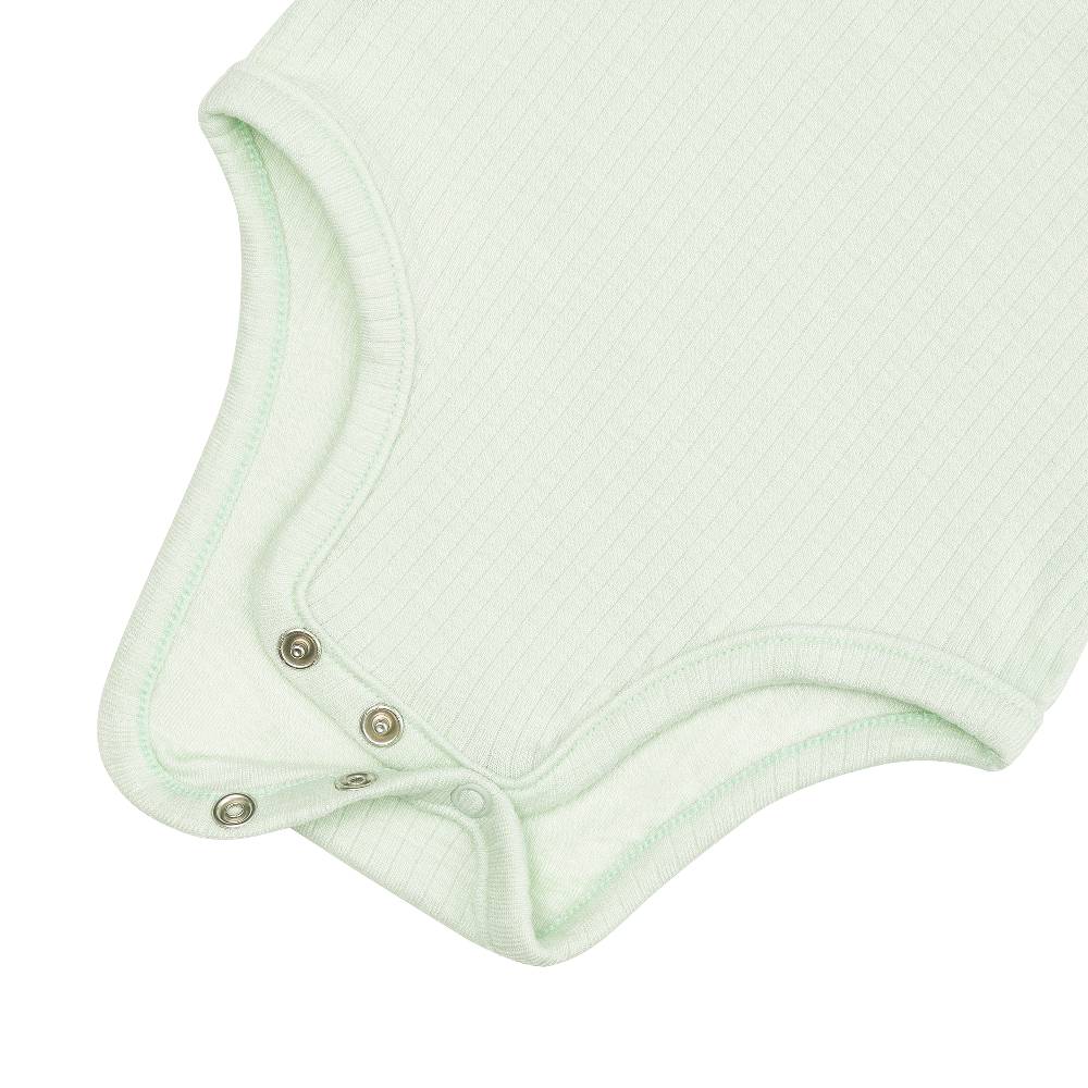 Lässig Baby Body Kurzarm - gerippt, Mint Verkauf