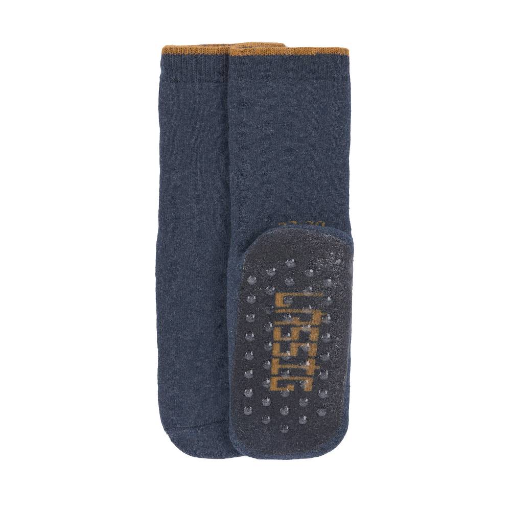 Lässig Kinder Antirutsch-Socken (2er-Set), Blau Grau im Angebot