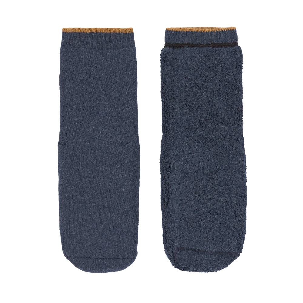 Lässig Kinder Antirutsch-Socken (2er-Set), Blau Grau im Angebot