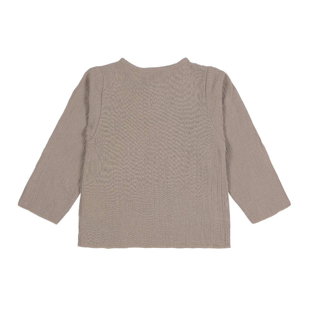 Lässig Baby Langarmshirt - Bio Baumwolle, Taupe, Grau Günstig kaufen