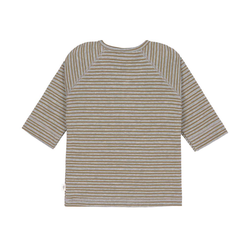 Lässig Baby Langarmshirt - Bio Baumwolle, Striped, Grau Mélange Online Shopping