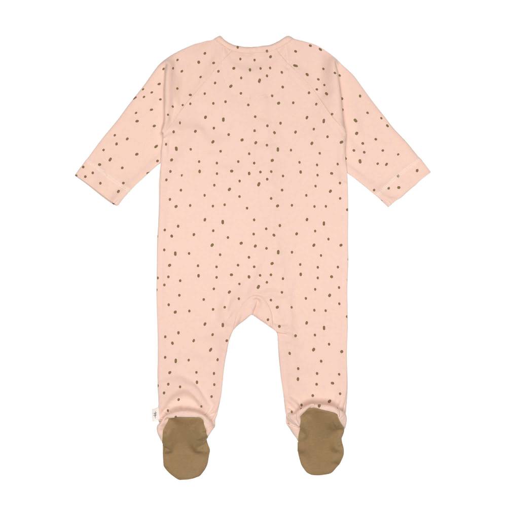 Lässig Baby Schlafanzug mit Füßen - Bio Baumwolle, Rosa Saisonschlussverkauf