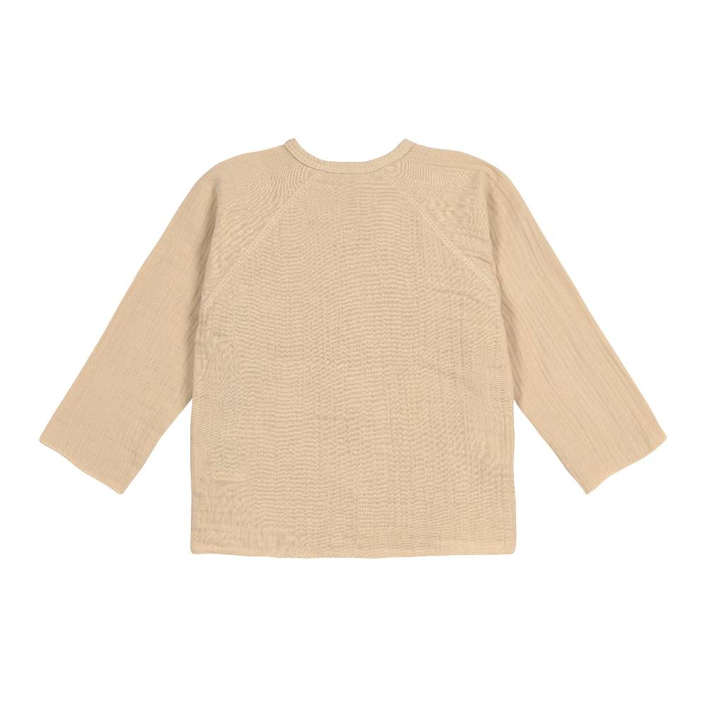 Lässig Baby Wickelshirt - Bio Baumwolle, Nature, Beige Weihnachtsangebot