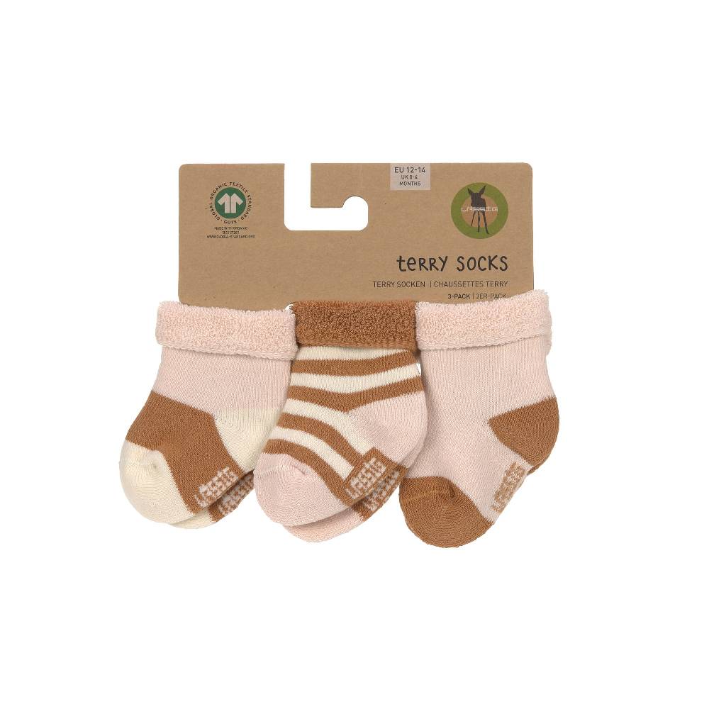 Lässig Frottee Socken Kinder (3er Set), Rosa Karamell Muttertagsangebot
