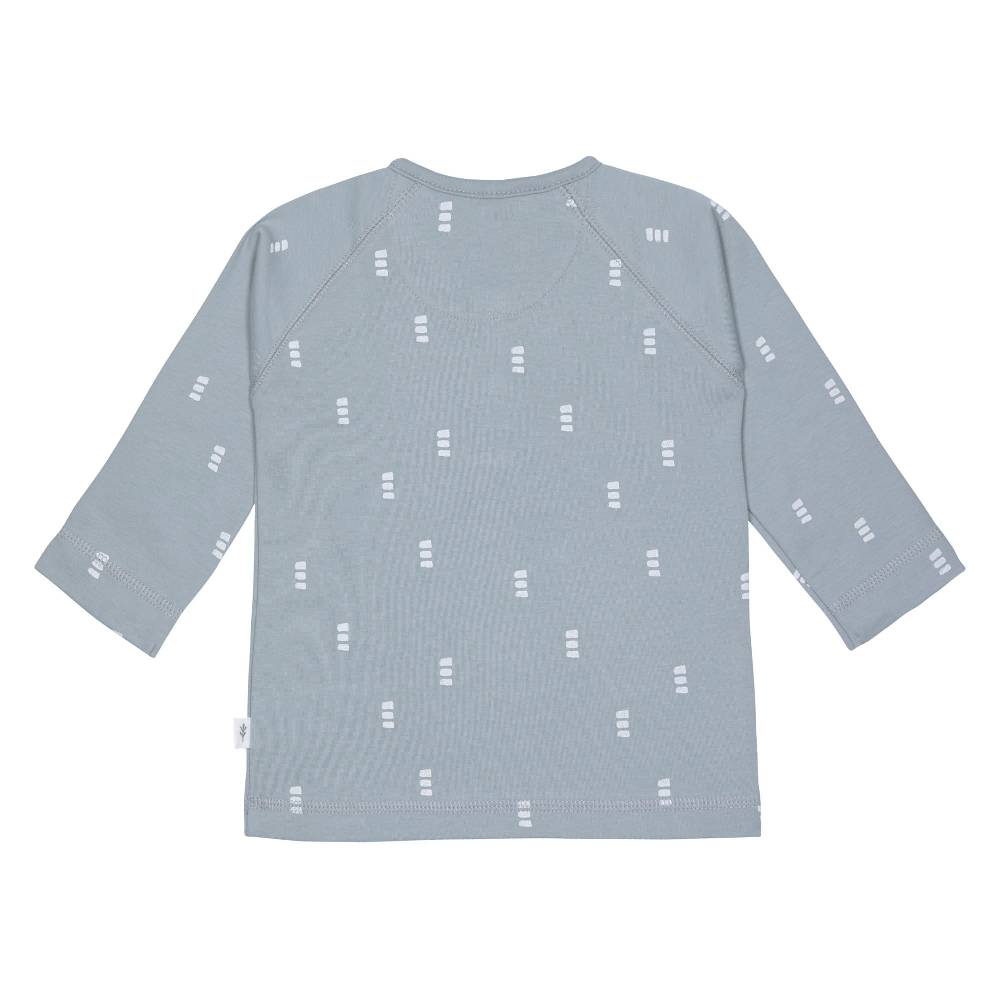 Lässig Baby Langarmshirts - Bio Baumwolle, Blocks, Hellblau Vatertagsangebot