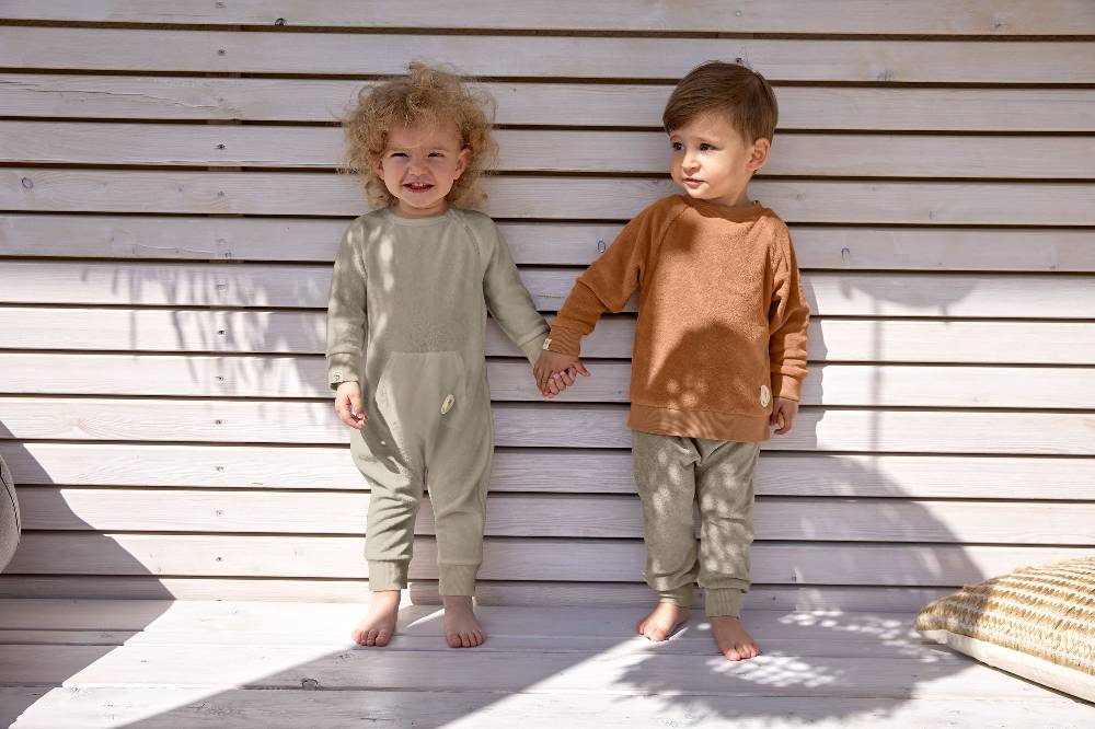 Lässig Frottee Sweater Kinder, Karamell Jubiläumsangebot