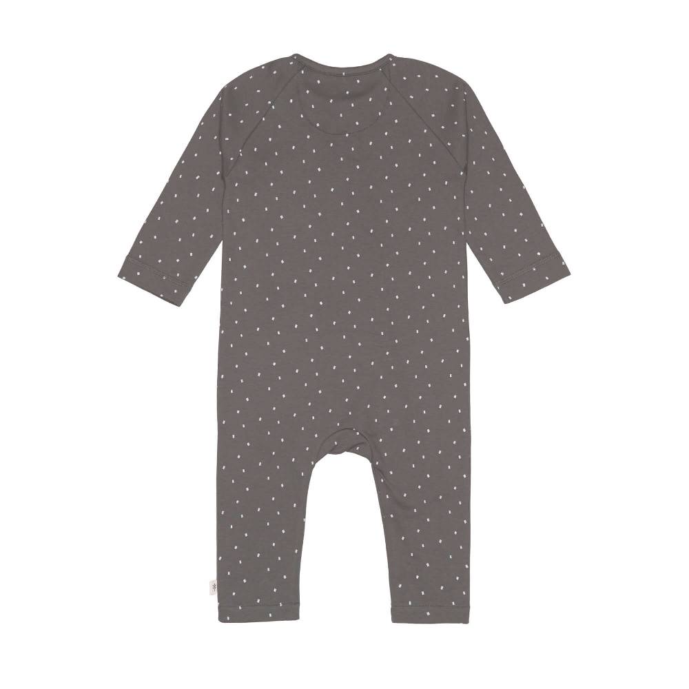 Lässig Baby Schlafanzug - Bio Baumwolle, Spots, Anthrazit Lagerräumung
