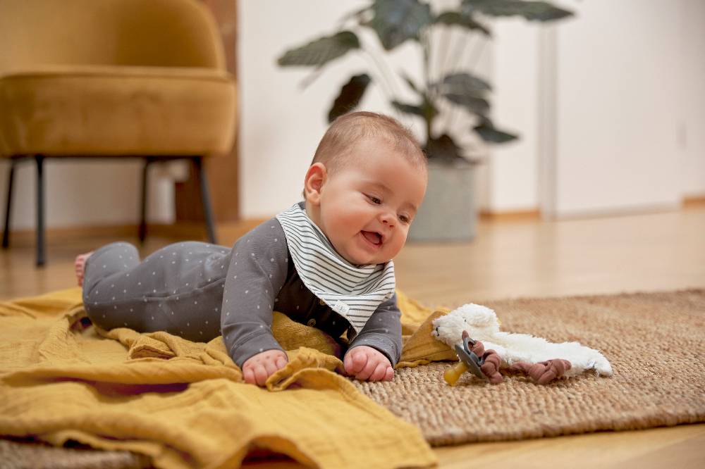 Lässig Baby Schlafanzug - Bio Baumwolle, Spots, Anthrazit Lagerräumung