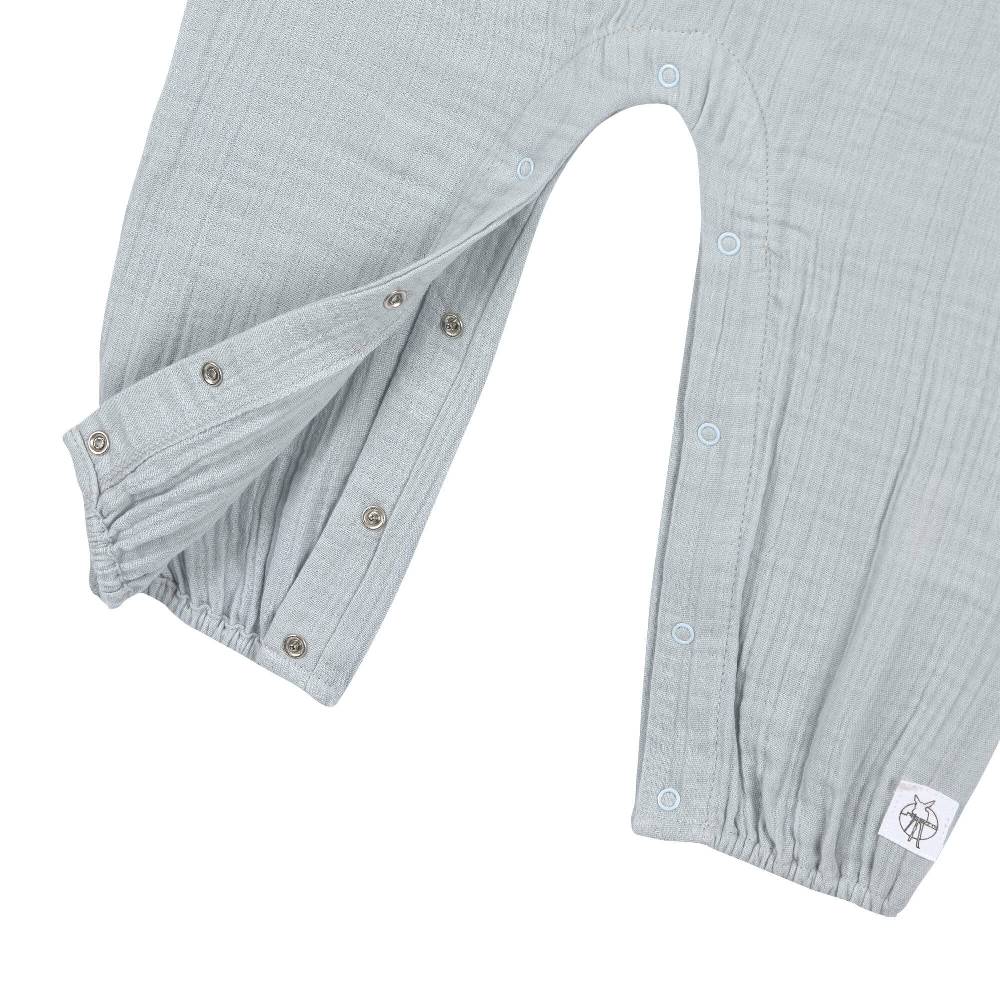 Lässig Musselin Jumpsuit - Bio Baumwolle, Blau Riesige Ersparnisse