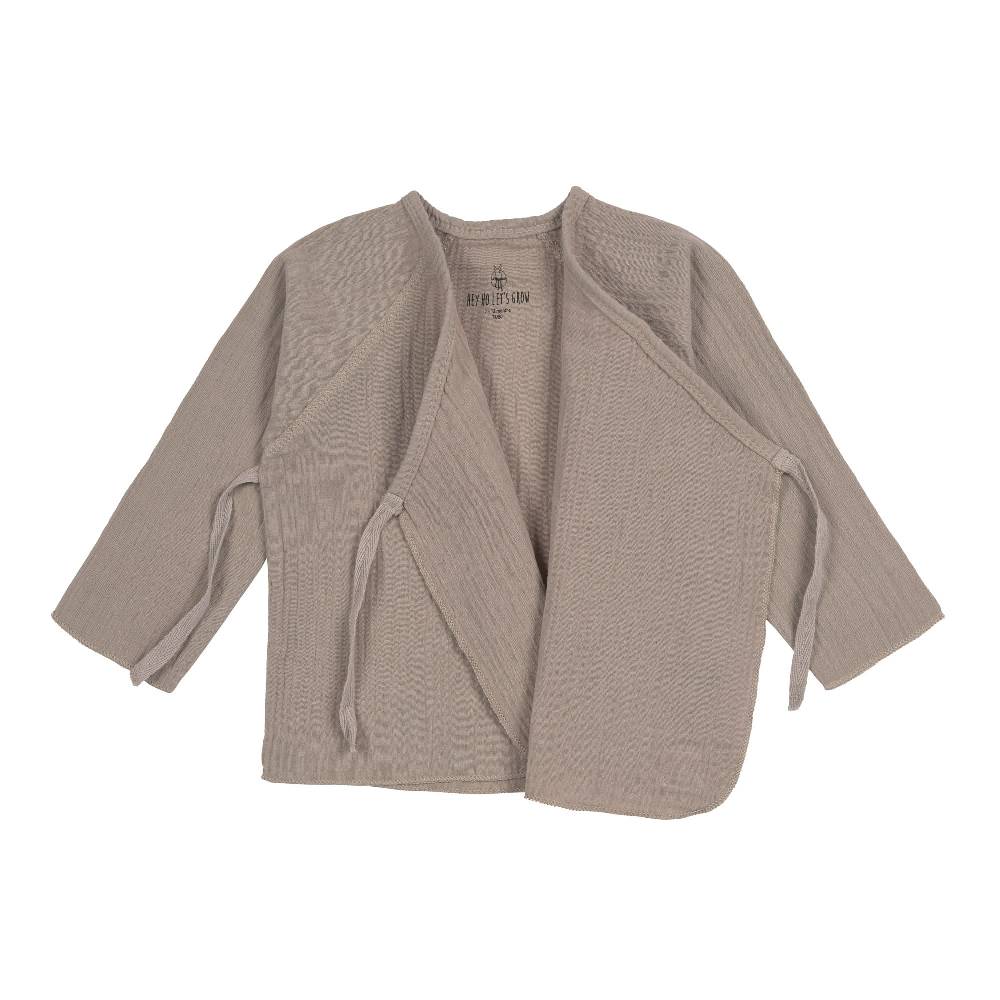 Lässig Baby Wickelshirt - Bio Baumwolle, Taupe, Grau VIP-Rabatte