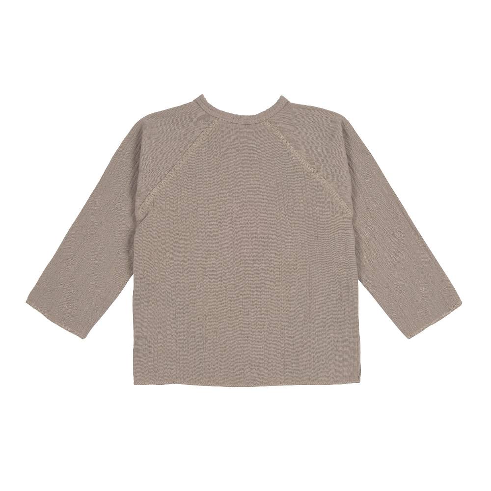 Lässig Baby Wickelshirt - Bio Baumwolle, Taupe, Grau VIP-Rabatte