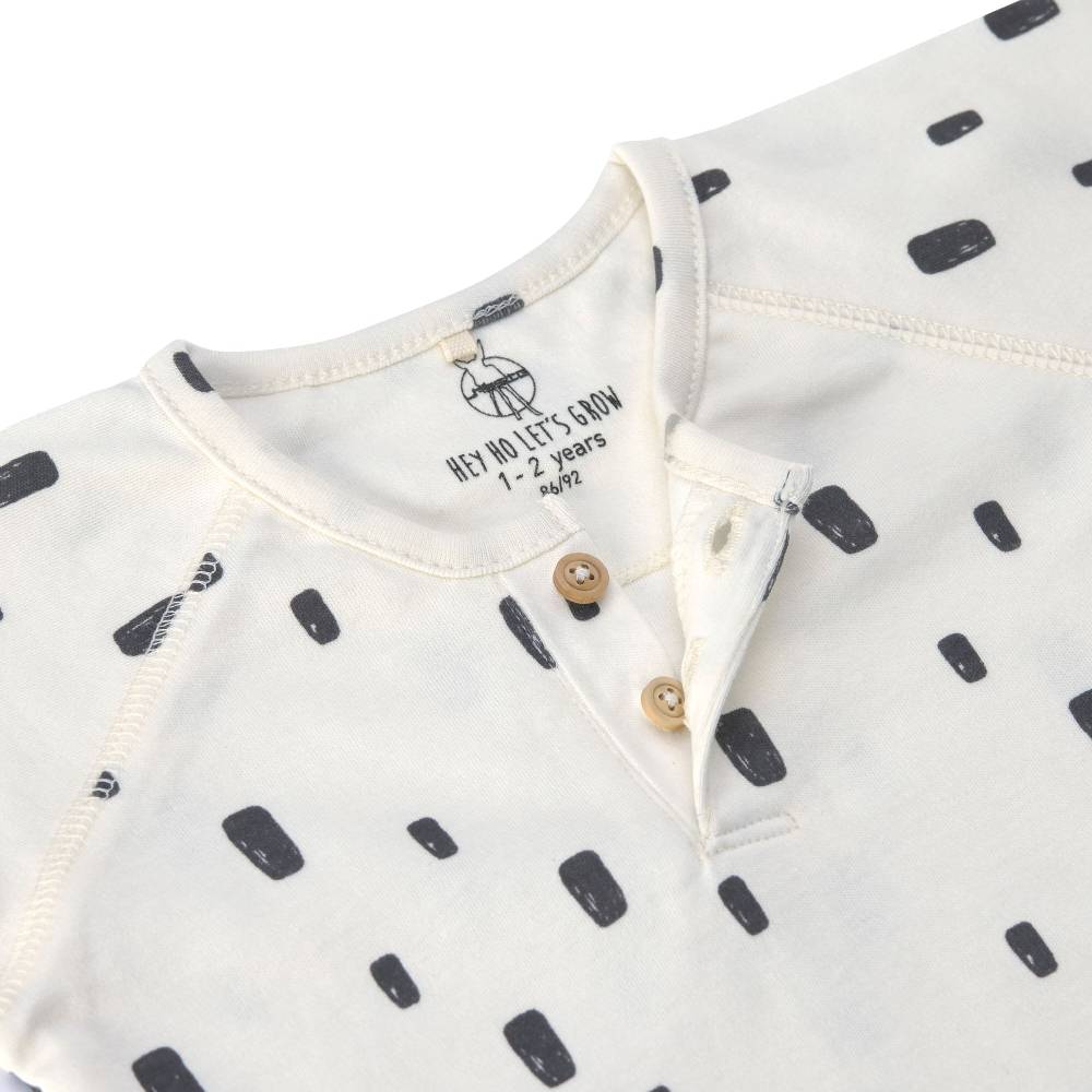 Lässig Baby Langarmshirts - Bio Baumwolle, Bricks, Milky Tiefpreis