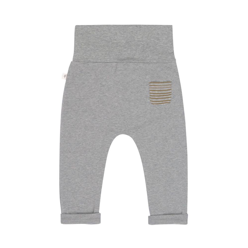 Lässig Babyhose - Bio Baumwolle, Grey Mélange Vierteljährliche Förderung