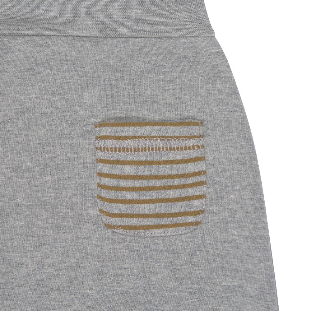 Lässig Babyhose - Bio Baumwolle, Grey Mélange Vierteljährliche Förderung