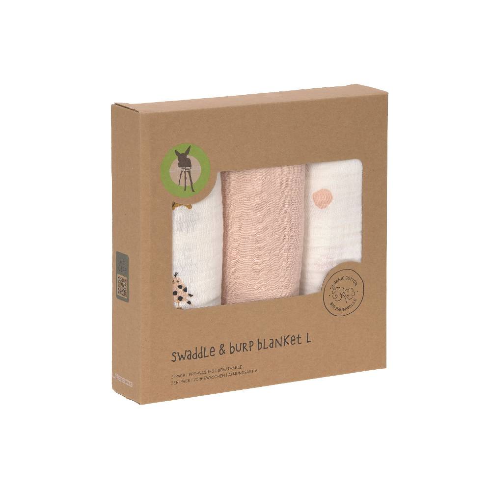 Lässig Mulltücher 3er Set 85 x 85 cm - Little Mateys, Spicy Orange Discount Store für neue Produkte