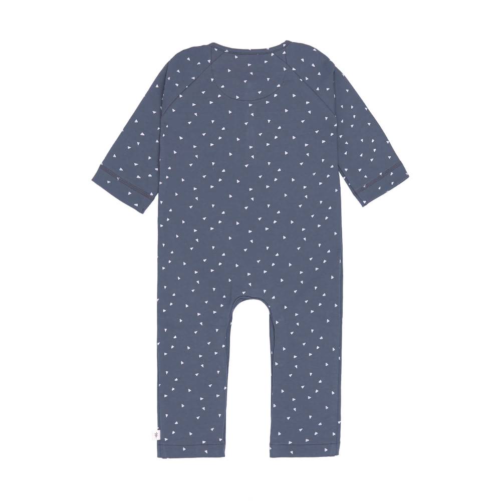 Lässig Strampler, Baby Overall - Bio Baumwolle, Triangle Blau Black Friday Preise