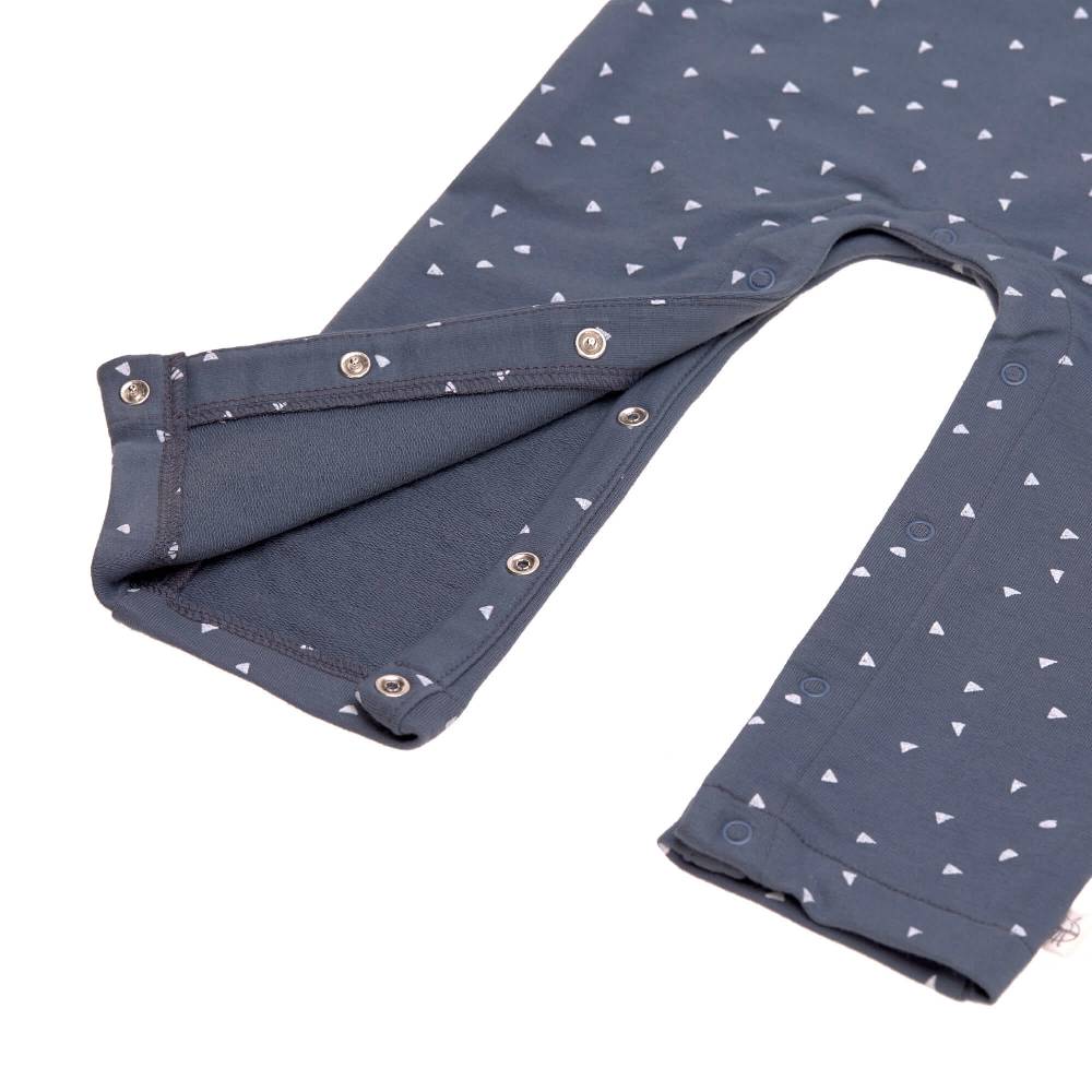Lässig Strampler, Baby Overall - Bio Baumwolle, Triangle Blau Black Friday Preise