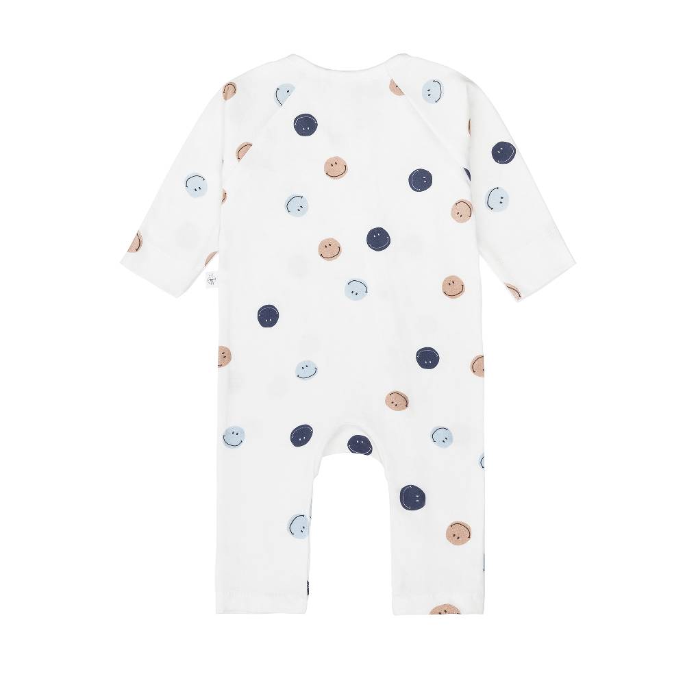 Lässig Baby Schlafoverall - Bio Baumwolle, Smile, Milky Rabatte dieses Monats