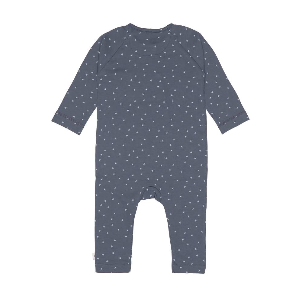 Lässig Baby Schlafanzug - Bio Baumwolle, Triangle, Blau Schlussverkauf