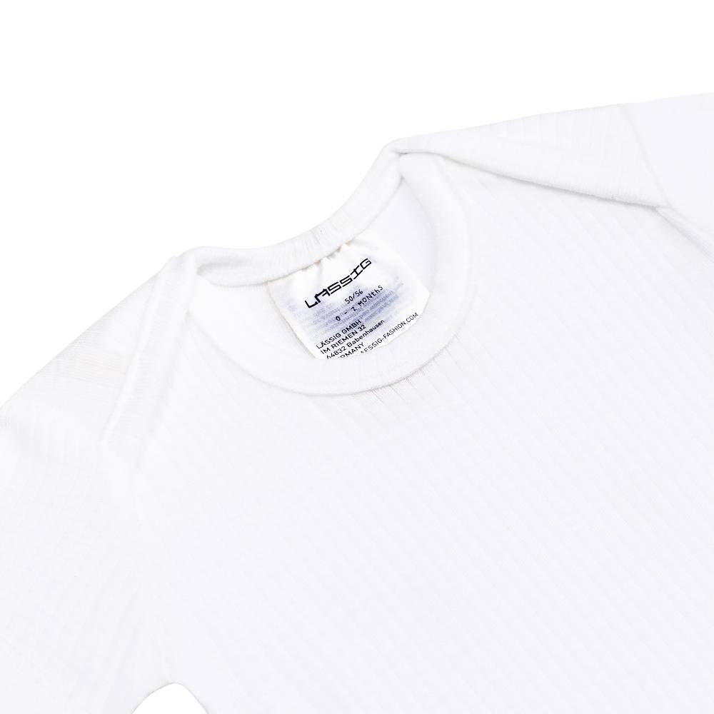 Lässig Baby Body Kurzarm - gerippt, Milky Günstig kaufen