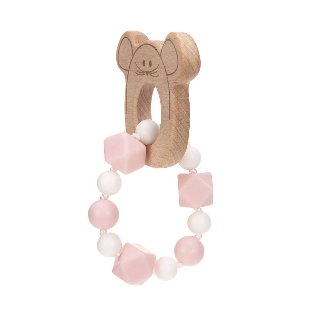 Lässig Greifling mit Beißhilfe - Teether Bracelet, Little Chums Mouse Exklusivangebot